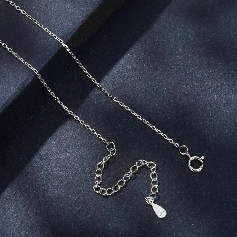 (kép) Pandora stílusú nyaklánc luxus moissanite-tel - MSN006-A - Megtekintés 5