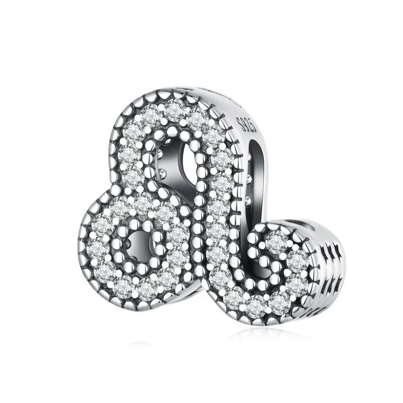 (kép) Pandora stílusú Oroszlán szerencsés csillagjegy charm - SCC2516-5