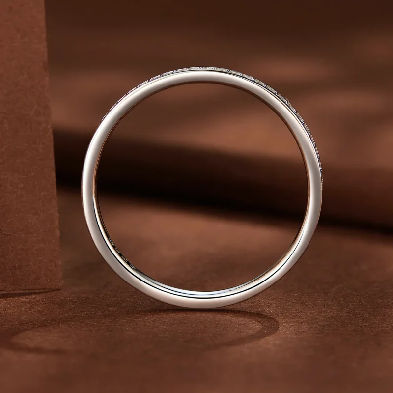 (kép) Pandora stílusú Pave Moissanite Gyűrű - MSR030 - Megtekintés 4