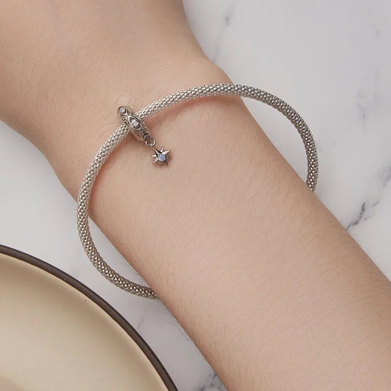 (kép) Pandora stílusú Ördögszem Csillag Spacer Charm - BSC857 - Megtekintés 5