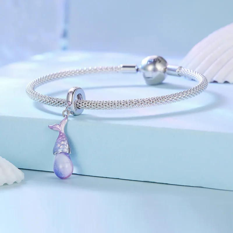 (kép) Pandora stílusú sellő könnyek medál charm - BSC874 - Megtekintés 3