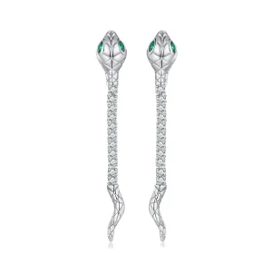 Pandora stílusú Szellemkígyó fülbevalók - BSE851 (kép) Pandora stílusú Szellemkígyó fülbevalók - BSE851