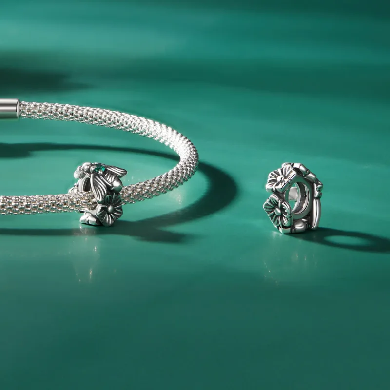 (kép) Pandora stílusú szerencsés méh spacer charm - SCC2526 - Megtekintés 4