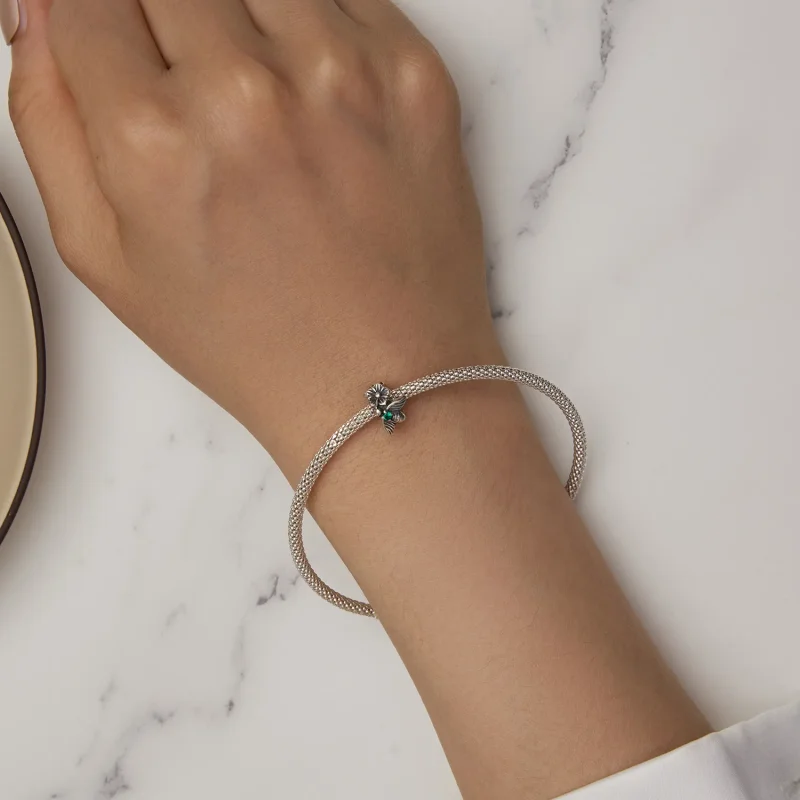 (kép) Pandora stílusú szerencsés méh spacer charm - SCC2526 - Megtekintés 6
