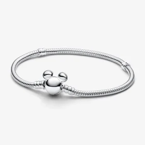 Pandora Disney Mickey egér kapcsos Moments kígyólánc karkötő - 593061C00 (kép) Pandora Disney Mickey egér kapcsos Moments kígyólánc karkötő - 593061C00