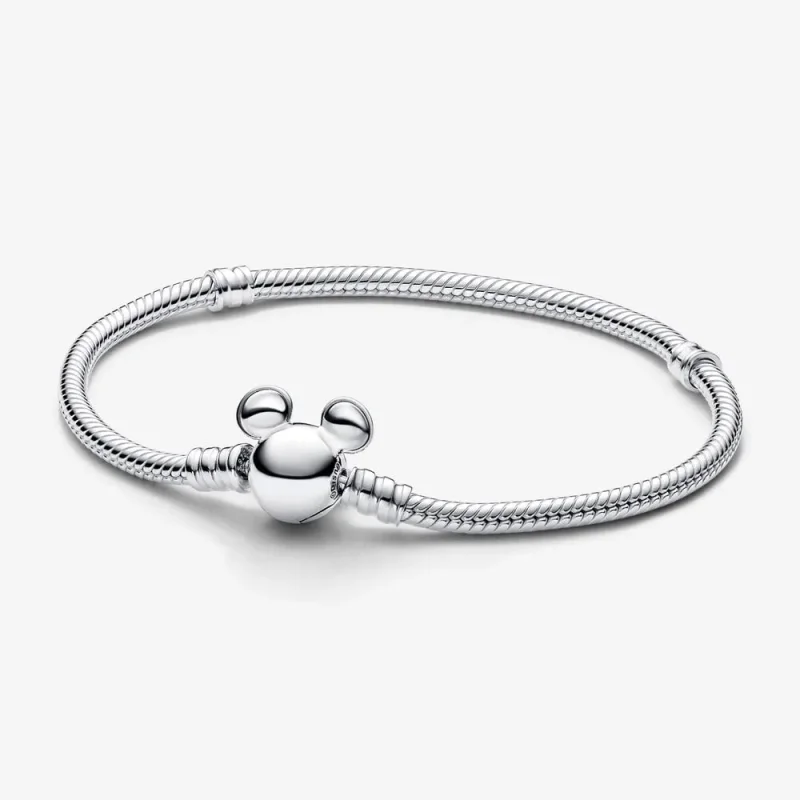 (kép) Pandora Disney Mickey egér kapcsos Moments kígyólánc karkötő - 593061C00