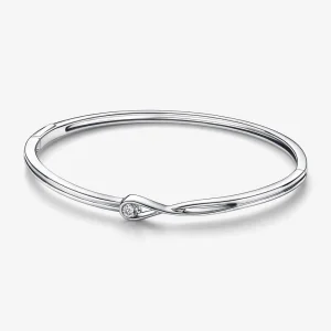 Pandora Infinite Lab-grown Diamond Bangle 0.15 carat tw Sterling Silver - 592065C01 (kép) Pandora Infinite Lab-grown Diamond Bangle 0.15 carat tw Sterling Silver - 592065C01