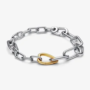 Pandora ME kéttónusú szív szemes láncos karkötő - 562527C00 (kép) Pandora ME kéttónusú szív szemes láncos karkötő - 562527C00