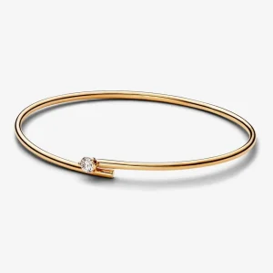 (kép) Pandora Nova Lab-grown Diamond Open Bangle 0.25 carat tw 14k Gold - 552849C01