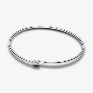 Pandora Nova sterling ezüst laboratóriumban növesztett gyémánt nyitott karperec - 593220C01 (kép) Pandora Nova sterling ezüst laboratóriumban növesztett gyémánt nyitott karperec - 593220C01