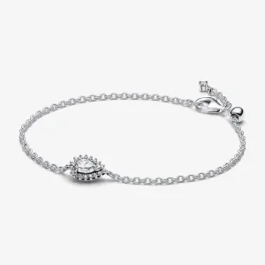 Pandora Szikrázó körte glória láncos karkötő - 593001C01 (kép) Pandora Szikrázó körte glória láncos karkötő - 593001C01