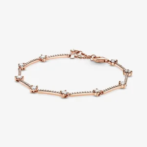 Pandora Szikrázó pavé lemezek karkötő - 589217C01 (kép) Pandora Szikrázó pavé lemezek karkötő - 589217C01