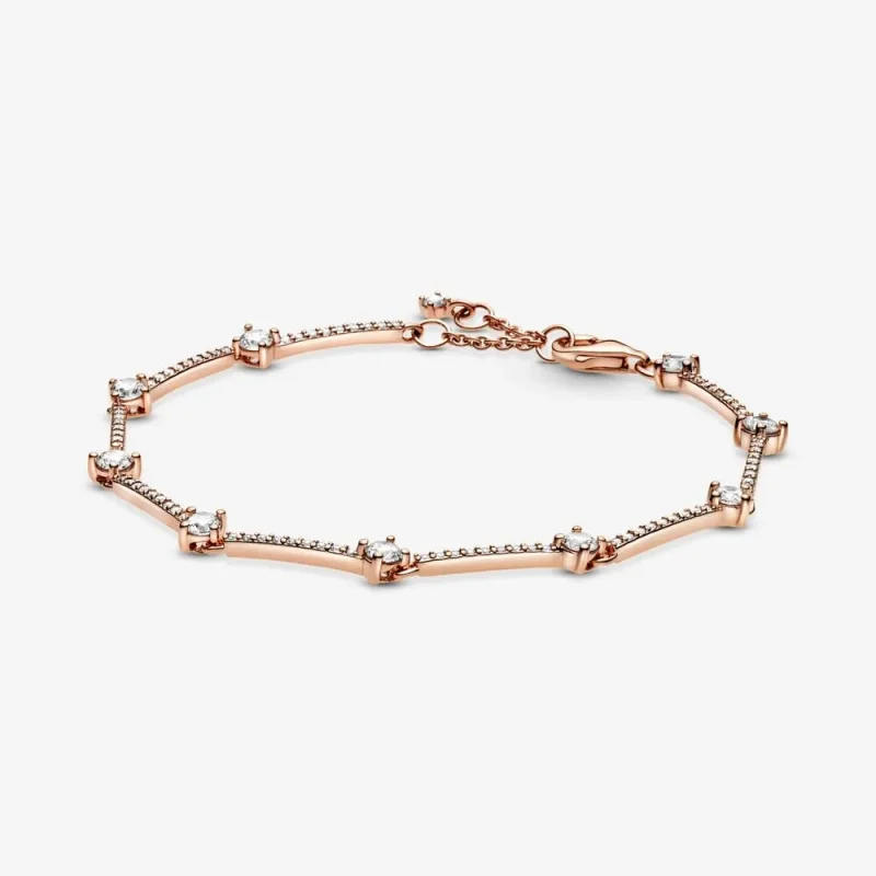 (kép) Pandora Szikrázó pavé lemezek karkötő - 589217C01