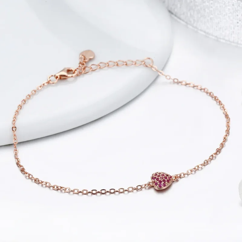 (kép) PANDORA típusú karkötő elegáns szív - SCB050 - Megtekintés 5