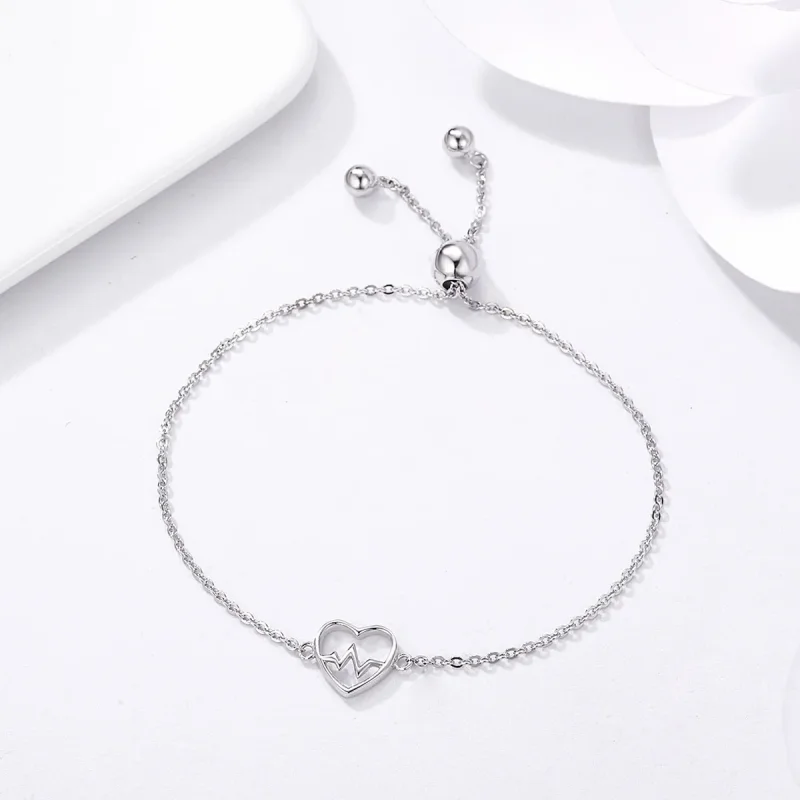 (kép) PANDORA típusú karkötő szerelem cardiogram - SCB019 - Megtekintés 4