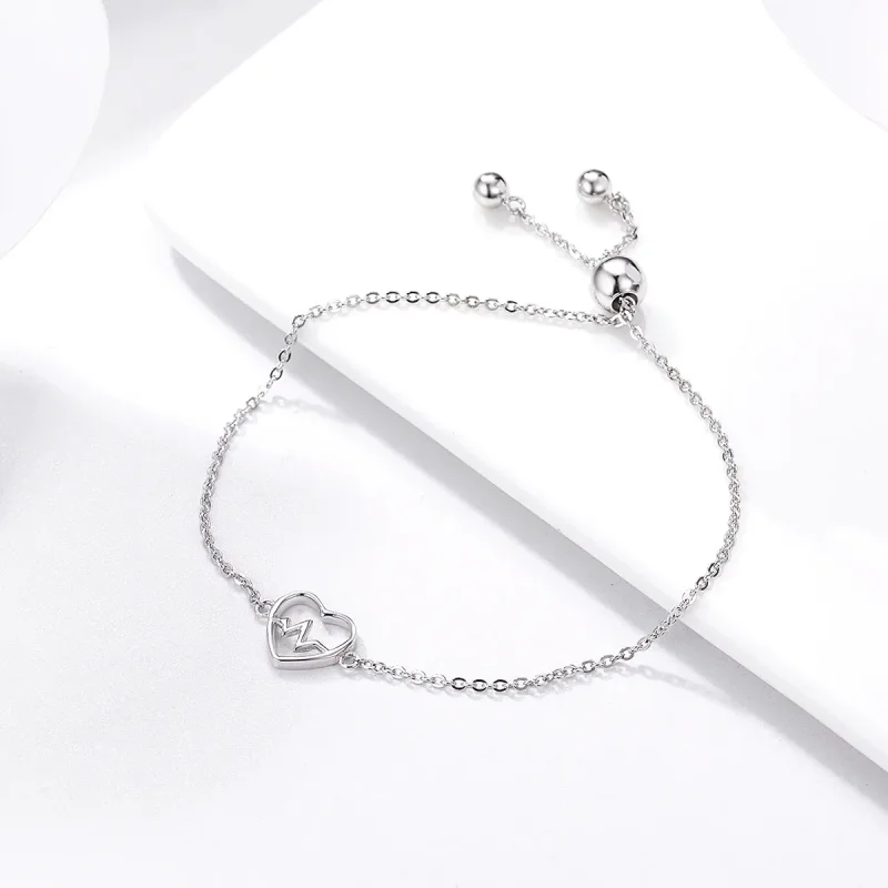 (kép) PANDORA típusú karkötő szerelem cardiogram - SCB019 - Megtekintés 5