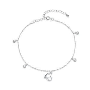 PANDORA típusú karkötő szív - SCT021 (kép) PANDORA típusú karkötő szív - SCT021