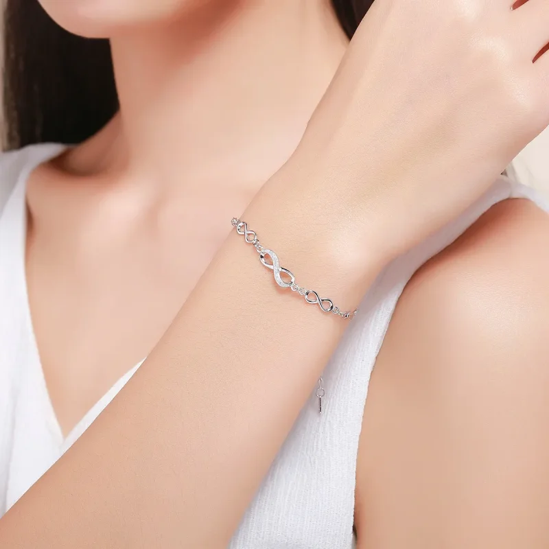(kép) PANDORA típusú karkötő végtelen elegancia - SCB037 - Megtekintés 2