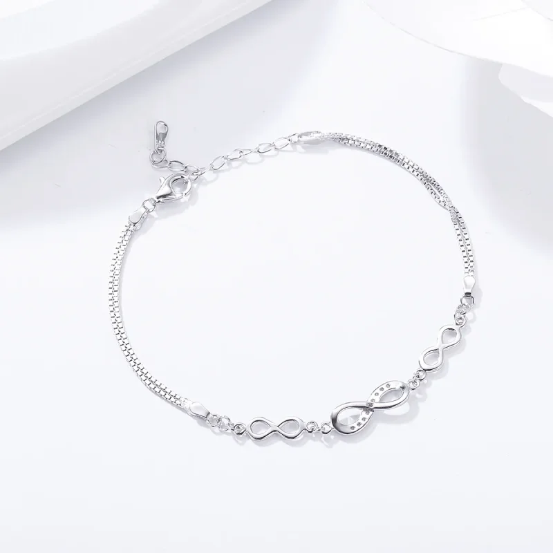 (kép) PANDORA típusú karkötő végtelen elegancia - SCB037 - Megtekintés 5