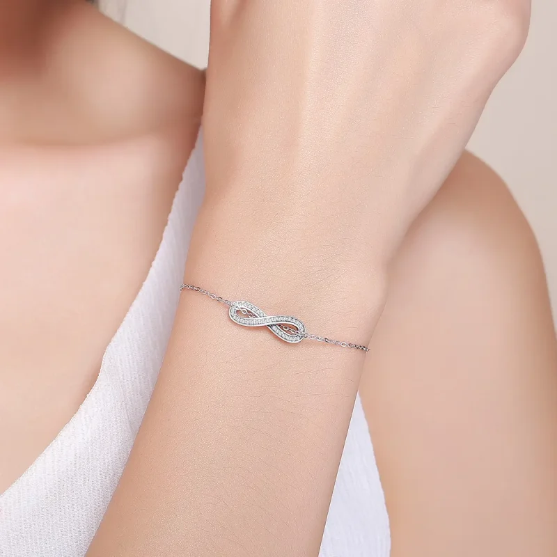 (kép) PANDORA típusú karkötő végtelen elegancia - SCB056 - Megtekintés 2