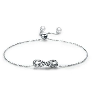 (kép) PANDORA típusú karkötő végtelen elegancia - SCB056