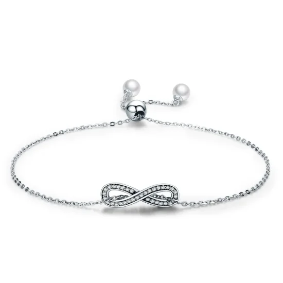 (kép) PANDORA típusú karkötő végtelen elegancia - SCB056