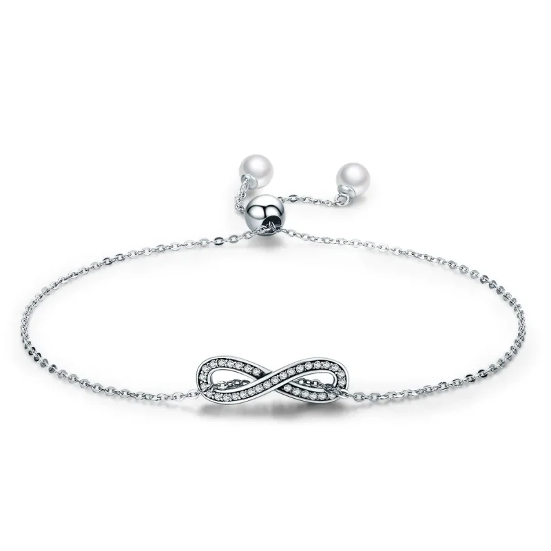 (kép) PANDORA típusú karkötő végtelen elegancia - SCB056