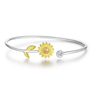 PANDORA típusú nyitott karperec bicolor friss százszorszép - BSB045 (kép) PANDORA típusú nyitott karperec bicolor friss százszorszép - BSB045