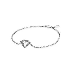 Disney, PANDORA ezüst karkötő, Mickey sziluett (kép) Disney, PANDORA ezüst karkötő, Mickey sziluett