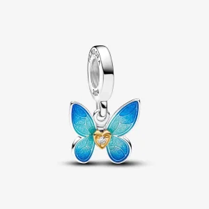 (kép) Pandora Club 2024 Butterfly Dangle Charm - 763082C01