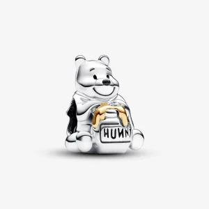 (kép) Pandora Disney 100. évfordulós Micimackó laboratóriumban növesztett gyémánt függő charm - 793029C01