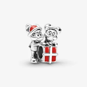 (kép) Pandora Disney Mickey Egér és Minnie Egér ajándék charm - 799194C01