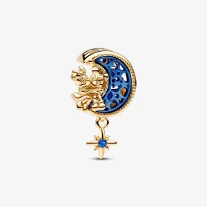(kép) Pandora Disney Mickey egér és Minnie egér félhold charm - 762956C01