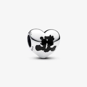 (kép) Pandora Disney Mickey egér és Minnie egér szív charm - 793092C01