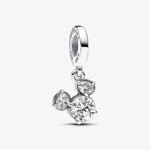 (kép) Pandora Disney Mickey egér szikrázó fej sziluett függő charm - 793031C01