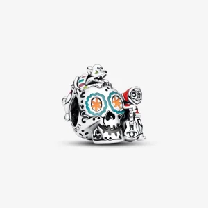 (kép) Pandora Disney Pixar Coco Miguel és Dante koponya foszforeszkáló charm - 792817C01
