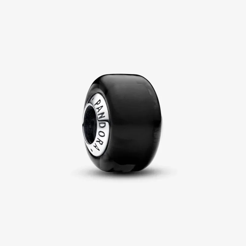 (kép) Pandora Fekete mini muranói üveg charm - 793117C00