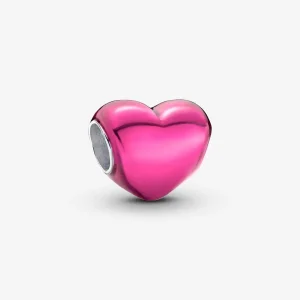 (kép) Pandora Fémes rózsaszín szív charm - 793337C03