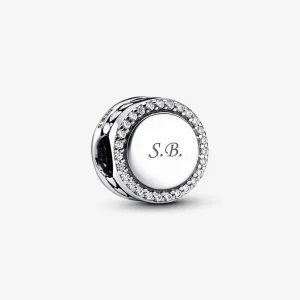 (kép) Pandora Gravírozható szikrázó gombcharm - 798747C01