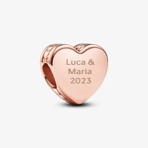 (kép) Pandora Gravírozható szív charm - 782015C00
