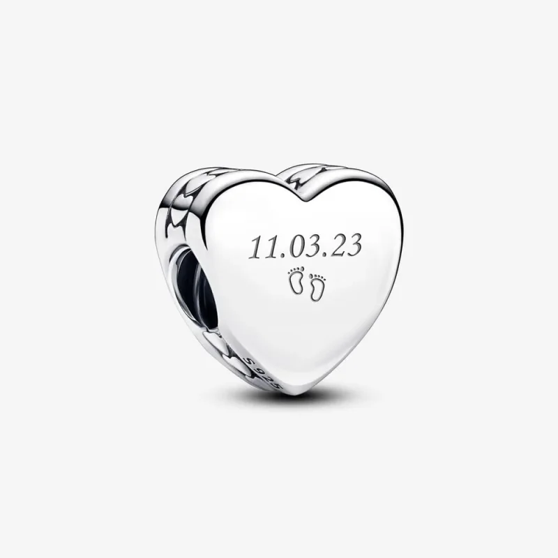 (kép) Pandora Gravírozható szív charm - 792015