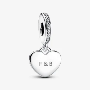 (kép) Pandora Gravírozható szív függő charm - 798761C01