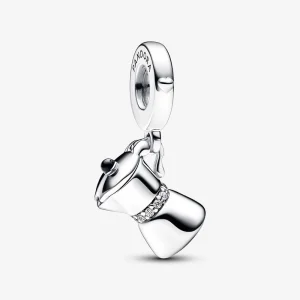 (kép) Pandora Kotyogós kávéfőző függő charm - 792679C01