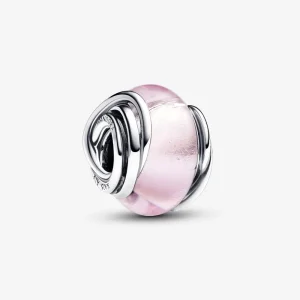(kép) Pandora Körülölelt rózsaszín muranói üveg charm - 793241C00