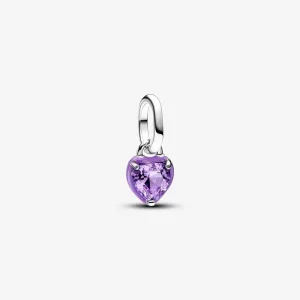 (kép) Pandora ME bíbor csakra szív mini függő charm - 793042C04