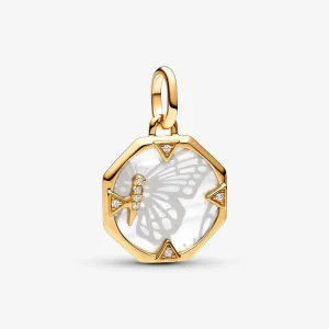 Pandora ME gyöngyházfényű pillangó medál charm - 763366C01 (kép) Pandora ME gyöngyházfényű pillangó medál charm - 763366C01
