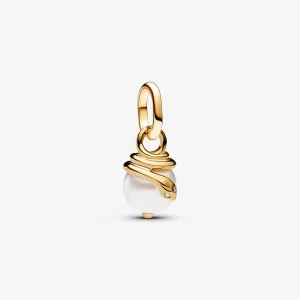 (kép) Pandora ME kígyó gyöngyházfényű mini függő charm - 763375C01