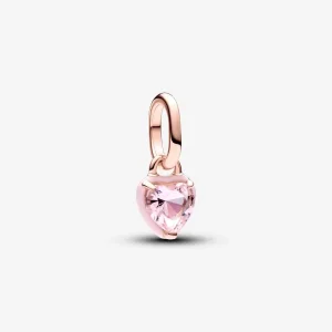 (kép) Pandora ME rózsaszín csakra szív mini függő charm - 783042C01