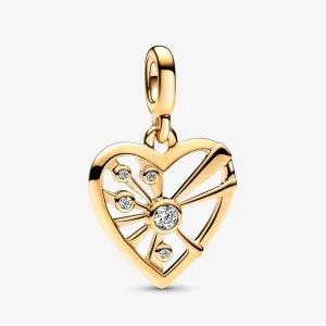 (kép) Pandora ME szív és sugarak medál charm - 762691C01