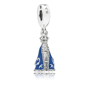 (kép) Pandora Nossa Senhora Aparecida silver dangle with blue enamel - 797542EN170